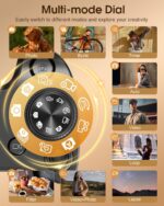 True 5K Digital Cameras for Photography - 80MP WiFi Autofocus Vlogging Camera for YouTube with 4.0" Touch Screen - UHD One-Touch Macro Video Camara for Beginner Photographer with 18X Zoom, Lens Cap - Image 8