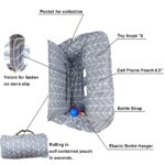 Shopping Cart Cover for Baby ICOPUCA Cotton High Chair Cover, Reversible, Machine Washable for Infant, Toddler, Boy or Girl (Grey Arrow Print) - Image 4