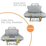 Shopping Cart Cover for Baby ICOPUCA Cotton High Chair Cover, Reversible, Machine Washable for Infant, Toddler, Boy or Girl (Grey Arrow Print) - Image 5