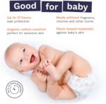 Size 3 Eco-Friendly Diapers (9-20 lbs) Totally Chlorine Free (TCF),Hypoallergenic, Soft Organic Cotton, Sustainable, up to 12 Hours Leak Protection, Allergy UK,26 Count (Pack of 3) (78 Baby Diapers) - Image 4
