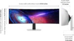 Samsung 49" Odyssey OLED (G93SC) Series Curved Gaming Monitor w QD-OLED, 240Hz, 0.03ms, DQHD, G-Sync Compatible, AMD FreeSync Premium Pro,Height Adjustable Stand,3 Yr Warranty,LS49CG932SNXZA - Image 4