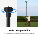 XbotGo Update T4 Tripod for Soccer/Basketball Games Recording: Up to 13 Feet, Extra Quick-Release Mount, Storage Bag, Non-Slip Feet, Wind Resistant, 1/4” Screw Compatible with Most DSLR Cameras - Image 5