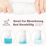 Muslin Burp Cloths Large 100% Cotton Hand Washcloths for Boys & Girls, Baby Essentials Extra Absorbent and Soft Burping Rags for Newborn Registry (White & Green, 12-Pack, 20" X10") - Image 6