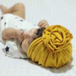 inSowni 8 Pack Solid Nursery Hospital Turban Hat Cap Beanie Bonnet with Flower for Baby Girls Toddlers Newborns Infants - Image 5