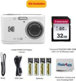 KODAK PIXPRO FZ45 16MP Digital Camera with 4X Optical Zoom 27mm Wide Angle and 2.7" LCD Screen Bundle with 32GB SD Memory Card, AA Batteries (4 Pack), Lens Cleaning Cloth (White) - Image 3