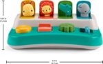 Fisher-Price Baby Early Learning Toy with Fine Motor Activities for Cause-and-Effect Play, Busy Buddies Pop-Up - Image 6