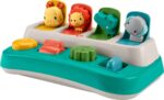 Fisher-Price Baby Early Learning Toy with Fine Motor Activities for Cause-and-Effect Play, Busy Buddies Pop-Up - Image 2