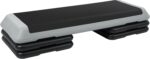 Fitvids Step Aerobic Platform, Exercise Step with 5 levels Adjustable Height, 4 Stackable Risers, Fitness Training Workout Stepper for Home Gym, Cardio Strength, Multiple Options - Image 2