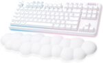 Logitech G715 Wireless Mechanical Gaming Keyboard with LIGHTSYNC RGB, LIGHTSPEED, Tactile Switches (GX Brown), and Keyboard Palm Rest, PC/Mac Compatible - White Mist - Image 2
