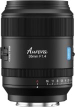 SIRUI Aurora 35mm F1.4 Full Frame Auto Focus Lens, Wide Angle Prime Lens for E Mount Cameras FX3, FX6, A7, A9 Series, A7R Series, A7S Series, ZV-E1, Black - Image 2