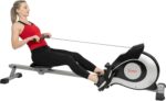Sunny Health & Fitness Magnetic Rowing Machine Rower with 8-Level Resistance, 53.4" Extended Slide Rail & Digital LCD Display - SF-RW520084S - Image 2