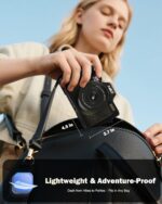 NBD 8K Digital Cameras for Photography,64MP Camara Fotograficas,Travel Vlogging Cameras for YouTube with 180°Flip Screen,16X Digital Zoom,52mm Macro Lens,2 Batteries,64GB TF Card(Black) - Image 9