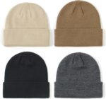 Sea Zaela 4 Packs Baby Toddler Winter Hats Infant Boys Girls Beanie Soft Knitted Hat Set - Image 3