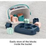 Fisher-Price Stacking Toy Baby’s First Blocks Set of 10 Shapes for Sorting Play for Infants Ages 6+ Months, Navy Fawn (Amazon Exclusive) - Image 5