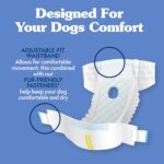 Simple Solution Disposable Dog Diapers, Female Dog Diapers, Puppy Potty Training, Incontinence and Heat Cycle Protection, Large Diapers for Dogs, 18-27 Inch Waist, 30 Count - Image 5