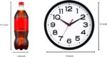 Wall Clock 12 Inch Silent Non-Ticking Modern Clock Battery Operated Classic Simple Minimalist Analog Decorative for Kitchen, Living Room,Office, Bedroom, Bathroom (Black) - Image 4