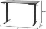 ErGear Height Adjustable Electric Standing Desk, 47.2 x 23.6 Inches Sit Stand up Desk, Memory Computer Home Office Desk with Two-Piece Desktop (Black) - Image 4