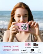 Digital Camera, 4K 64MP Cameras for Photography, Small Compact Point and Shoot Digital Camera with Auto Focus, Dual Camera, Flash, 16X Zoom, 32GB Card, Vlogging Camera for Teens,Boys, Girls - Image 7