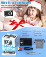 Digital Camera for Kids, FHD 1080P 56MP Autofocus Point and Shoot with 16X Zoom, 32GB TF Card, Battery, Flash, Face Detect, Anti Shake, Compact Travel Cameras for Boys Girls Teens Kids Gift（Black） - Image 7