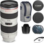 Canon EF 70-200mm f/2.8L USM Lens (2569A004) + Filter Kit + Cap Keeper + More (Renewed) - Image 2