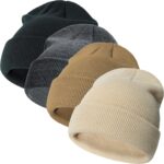 Sea Zaela 4 Packs Baby Toddler Winter Hats Infant Boys Girls Beanie Soft Knitted Hat Set - Image 2