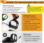 Under Desk Bike Pedal Exerciser, Portable Mini Exercise Bike with LCD Display for Home/Office, Desk Cycle for Leg/Arm with Handle, Leg Exerciser While Sitting for Seniors (White) - Image 3