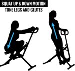 EFITMENT Rower-Ride Squat Machines for Home Exercise Trainer Total Body Abs and Glutes Butt Assist Upright Workout Rowing Machine - SA022 - Image 4