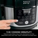 Ninja Foodi 11-in-1 6.5-Qt Pro Pressure Cooker, Air Fryer with Stainless Finish that Steams, Slow Cooks with 4.6-QT Crisper Plate, Broil Rack, Recipe Book, Pressure Cook, Steam, Slow Cook, Air Crisp. - Image 4