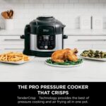 Ninja Foodi 11-in-1 6.5-Qt Pro Pressure Cooker, Air Fryer with Stainless Finish that Steams, Slow Cooks with 4.6-QT Crisper Plate, Broil Rack, Recipe Book, Pressure Cook, Steam, Slow Cook, Air Crisp. - Image 5