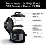 Ninja Foodi 11-in-1 6.5-Qt Pro Pressure Cooker, Air Fryer with Stainless Finish that Steams, Slow Cooks with 4.6-QT Crisper Plate, Broil Rack, Recipe Book, Pressure Cook, Steam, Slow Cook, Air Crisp. - Image 7