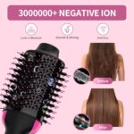 Hair Dryer Brush Blow Dryer Brush in One, Upgraded 4 in 1 Hair Dryer and Styler Volumizer with Negative Ion Anti-frizz Ceramic Titanium Barrel Hot Air Hair Straightener Brush - Image 5