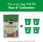 Miracle-Gro Indoor Potting Mix, Blended for a Variety of Houseplants, Feeds for up to 6 Months, 6 qt., 2-Pack - Image 6