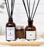 WEALD TRIBE Flower Reed Diffuser Set Eucalyptus & Lavender Scent For Bathroom Accessories Shelf Decor & Air Fresheners, Sticks Defusers With 4.0 fl oz Essential Oils, House Bedroom Office Decor & Gift - Image 7