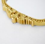 Gold Plastic Arched Makeup Mirror, Standing, Hanging or Wall Mount, Bathroom, Living Room, Bedroom Gold Decorative Mirror (10.6x8.6 inch) - Image 7