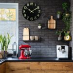 Luminous Wall Clock, Silent Non-Ticking 12'' Night Light Wall Clocks Battery Operated, Country Style Wooden Illuminated Wall Clock Decorative for Kitchen, Home, Bedrooms, Office (Black) - Image 5