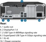 HP ProDesk 600 G6 SFF Desktop Computer Tower PC, Intel 6-Core i5-10400, 16GB DDR4 RAM, 512GB PCIe SSD, WiFi Adapter, RJ-45, 2 DisplayPort, Type-C, Keyboard and Mouse, Windows 11 Professional - Image 8