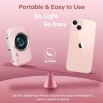 5K 80MP Pink Digital Camera with 18X Zoom,32GB SD Card,2 Rechargeable Batteries & Dual Charger,Compact Point and Shoot Camera for Girls,Teens,Beginners,with Gift Greeting Card - Image 8