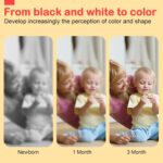 URMYWO Black and White Baby Toys, Tummy Time High Contrast Newborn Toys 0-3 Months, Soft Baby Book, Visual Stimulation Montessori Sensory Infant Toys 0-6-12 Months, Shower Gift for Boys Girls - Image 4