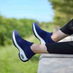 STQ Walking Shoes Women Slip on Sneakers Non Slip Work Arch Support Tennis Plantar Fasciitis Orthopedic Breathable Mesh Comfortable Ladies Nursing - Image 4