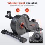 Sunny Health & Fitness Dual Function Under Desk Pedal Exerciser, Portable Indoor Cardio Mini Bike at Home, Arm/Leg Cycle for Seniors, Optional Magnetic, Motorized & Free SunnyFit App Bluetooth Connect - Image 5