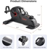 Sunny Health & Fitness Dual Function Under Desk Pedal Exerciser, Portable Indoor Cardio Mini Bike at Home, Arm/Leg Cycle for Seniors, Optional Magnetic, Motorized & Free SunnyFit App Bluetooth Connect - Image 7