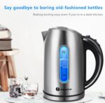 Aigostar Electric Kettle, 1.7L Electric Tea Kettle with LED Illumination, Hot Water Kettle Electric for Tea and Hot Water, Fast Boiling Kettle with Auto-Shutoff & Boil-Dry Protection, BPA Free - Image 7