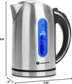 Aigostar Electric Kettle, 1.7L Electric Tea Kettle with LED Illumination, Hot Water Kettle Electric for Tea and Hot Water, Fast Boiling Kettle with Auto-Shutoff & Boil-Dry Protection, BPA Free - Image 10