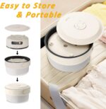 HYTRIC Electric Cooker, 2L Portable Electric Cooker with Foldable Handle, Non-Stick Electric Cooker with Dual Power Control for Camp, Dorm, Multi-Function Ramen Cooker for Oatmeal, Steak, Pasta, - Image 3