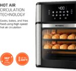 Air Fryer Oven 1800W, 12.7QT Capacity, Touchscreen Panel, Automatic Shut-Off, Toaster + Airfryer – Black & Stainless Steel – Mondial - Image 6