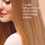 INFINITI PRO CONAIR Rose Gold Ceramic Flat Iron Hair Straightener, 1-Inch Flat Iron with Extra-Long Plates, including a Floating Plate, Advanced Heat Technology, Black - Image 6