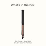 INFINITI PRO CONAIR Rose Gold Ceramic Flat Iron Hair Straightener, 1-Inch Flat Iron with Extra-Long Plates, including a Floating Plate, Advanced Heat Technology, Black - Image 9