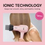 L'ANGE HAIR PowerStyle Turbo Ionic Hair Dryer | 1875 Watt Professional Blow Dryer with Diffuser & Concentrator | Multiple Heat & Speed Settings for Fast Drying | Salon-Grade Styling Tools, Blush - Image 8