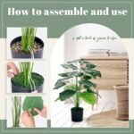 Der Rose 28'' Fake Plants Large Artificial Tropical Faux Plants Indoor Tall for Room Home Bathroom Farmhouse Outdoor Decor - Image 5