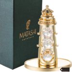 Matashi 24K Gold Plated Lighthouse Ornament with Sparkling Crystals – Tabletop Décor for Christmas, Valentine’s Day, Birthday, or Anniversary - Image 3